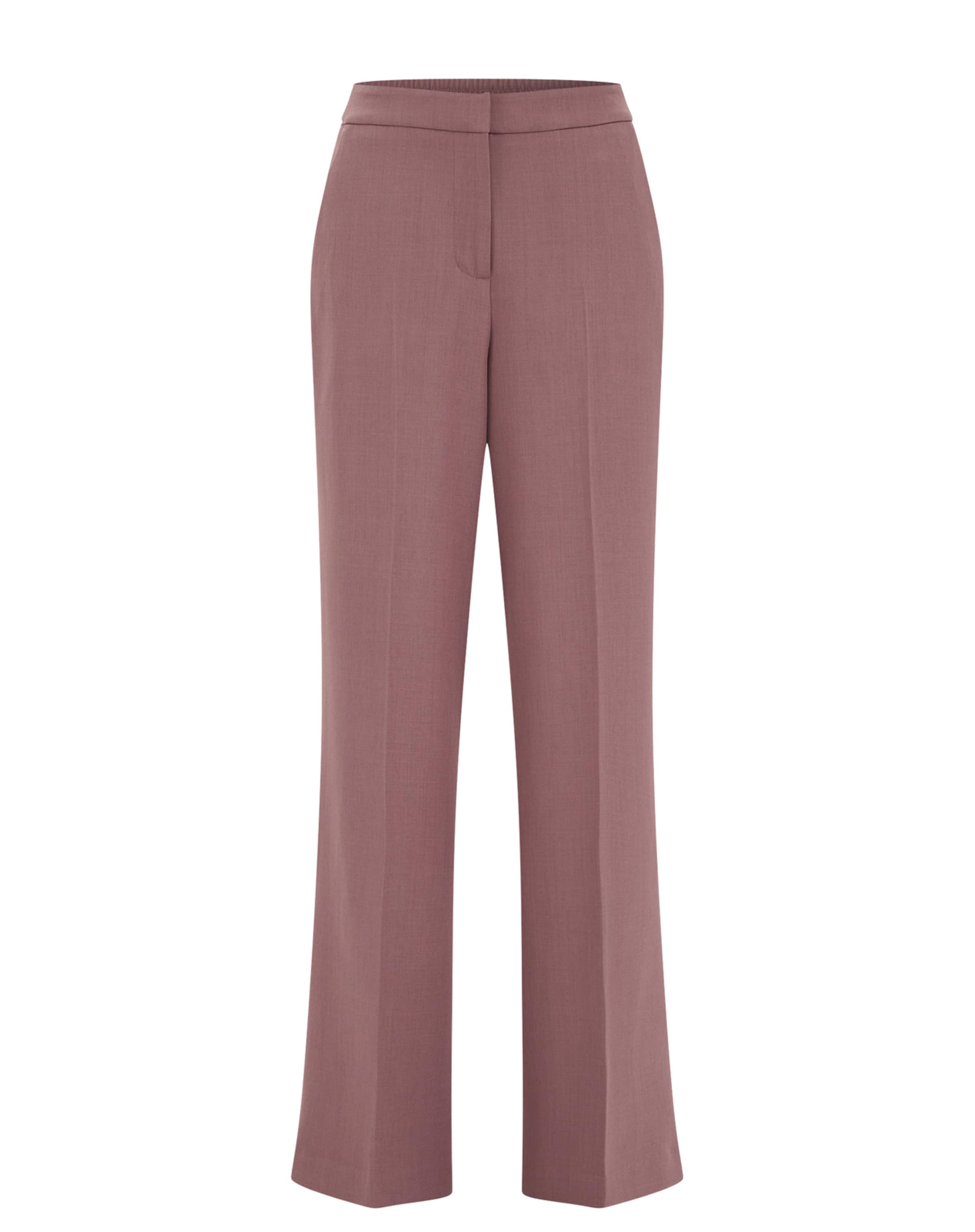 WE Fashion Широкий Плиссированные брюки в Лиловый: спереди