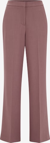 purpurinė WE Fashion Plačios klešnės Kelnės su kantu: priekis