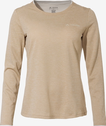 VAUDE Functioneel shirt 'Essential' in Beige: voorkant