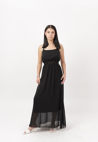 Robe Elara en noir : devant