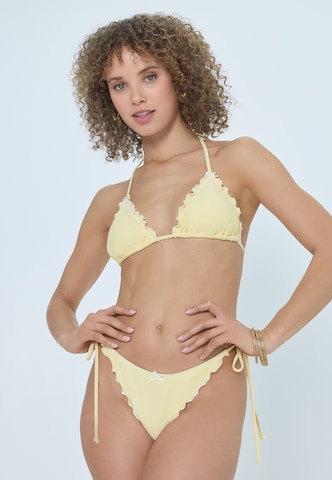 LSCN by LASCANA Triangel Bikini in Geel: voorkant