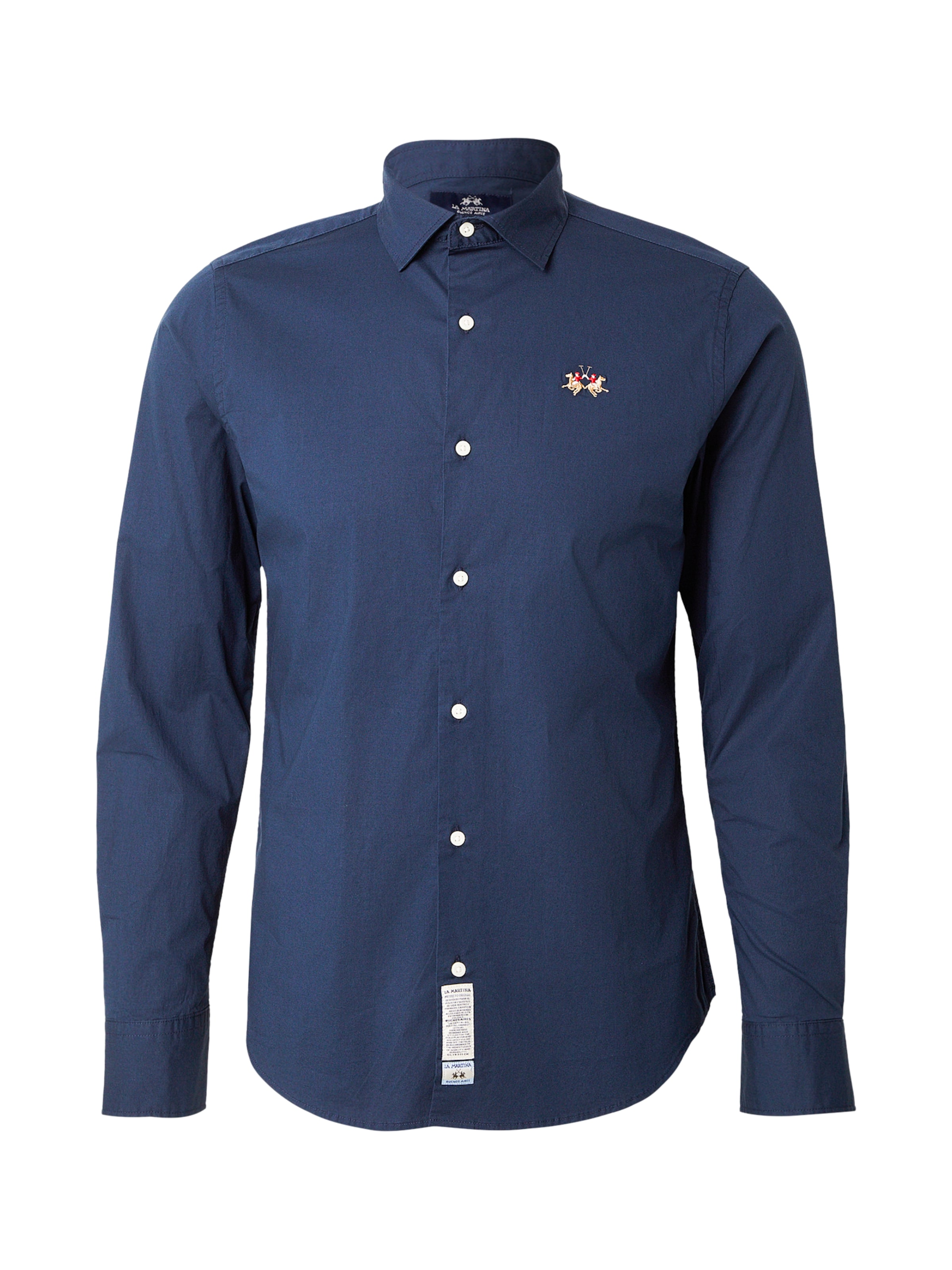 La Martina Slim fit Ing - kék: elől