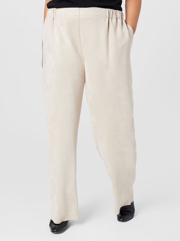 Loosefit Pantalon 'OBOE' Persona by Marina Rinaldi en beige : devant