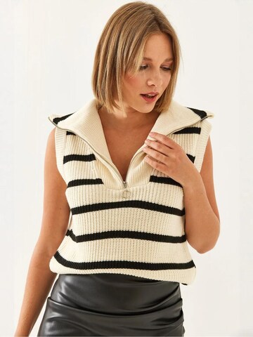 Bianco Lucci Sweater in Beige