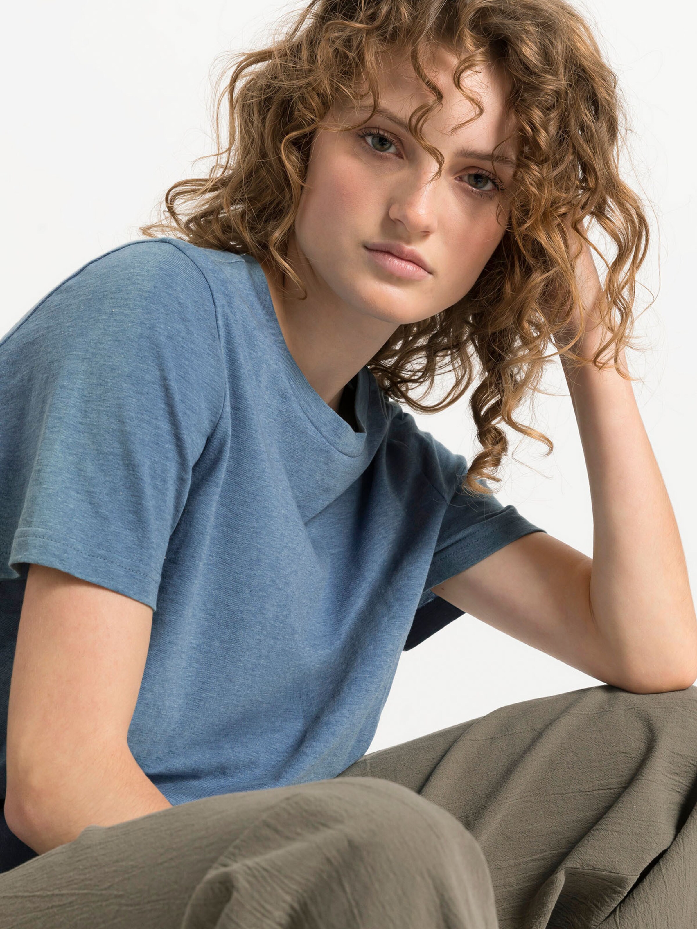 Frauen Shirts & Tops hessnatur T-Shirt in Blau - ES06575