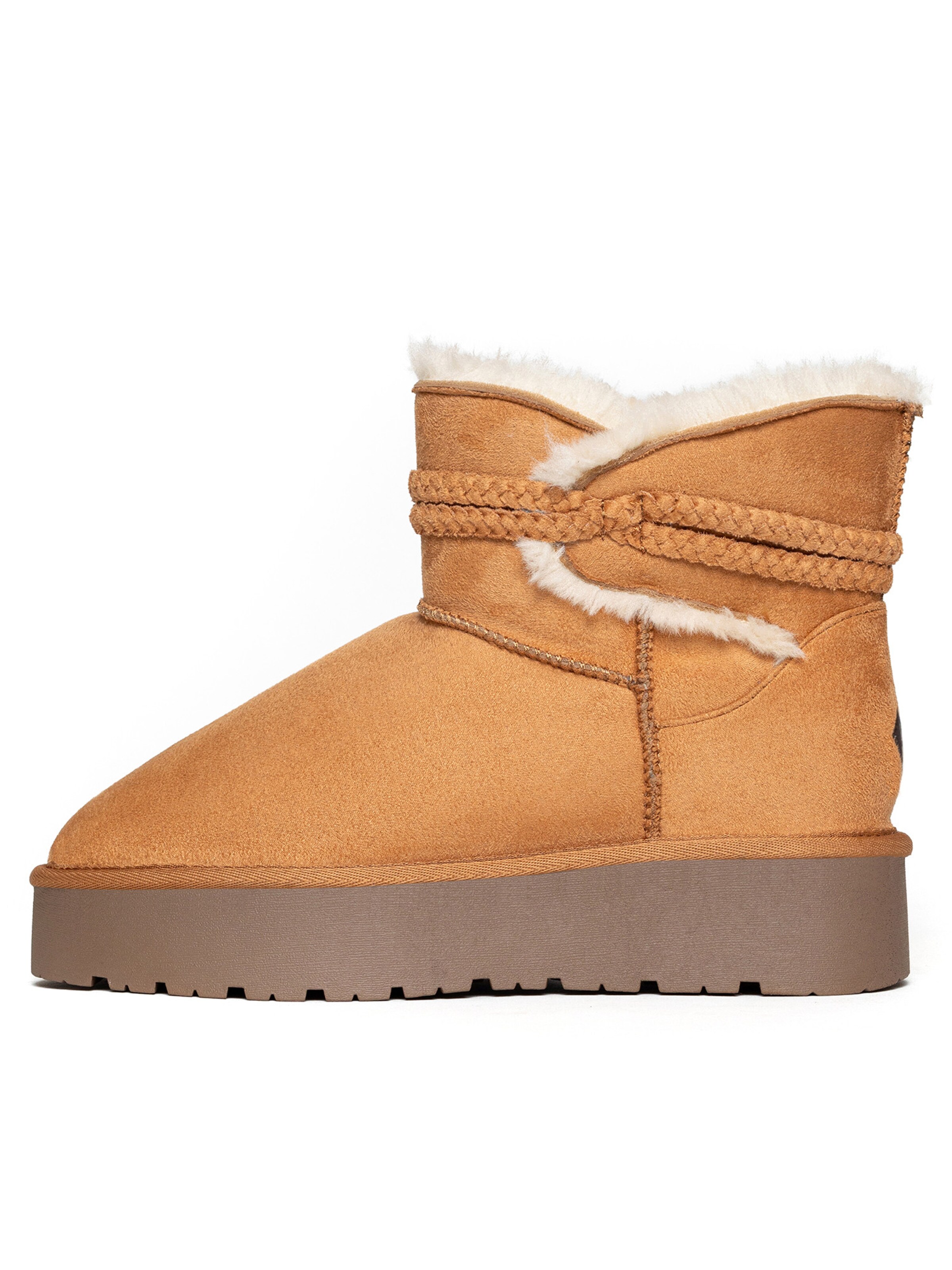 Island Boot Bottes 'KEORGIE' en 36 en marron / marron châtaigne, Vue avec produit