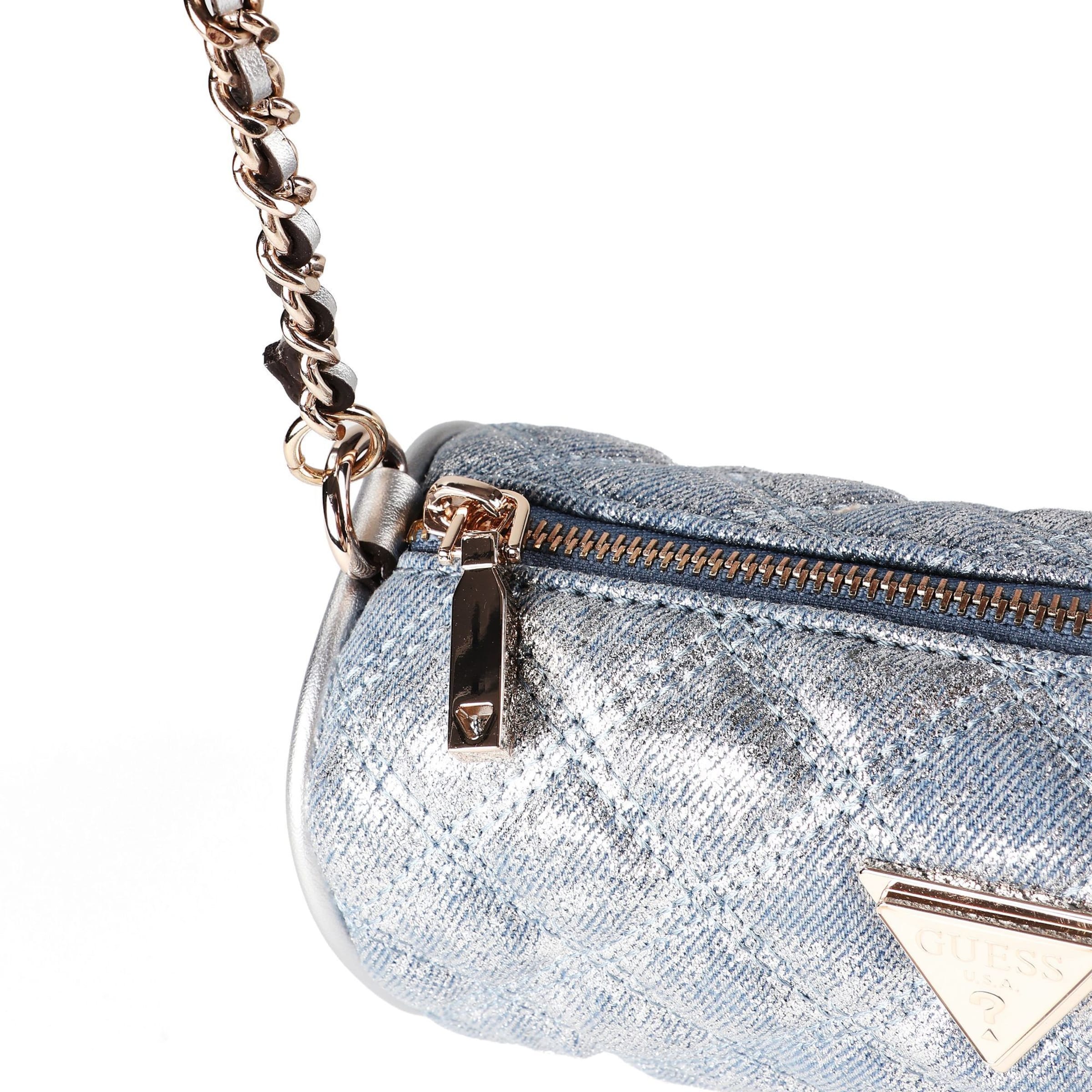 Borsa a spalla 'Giully II' di GUESS in argento