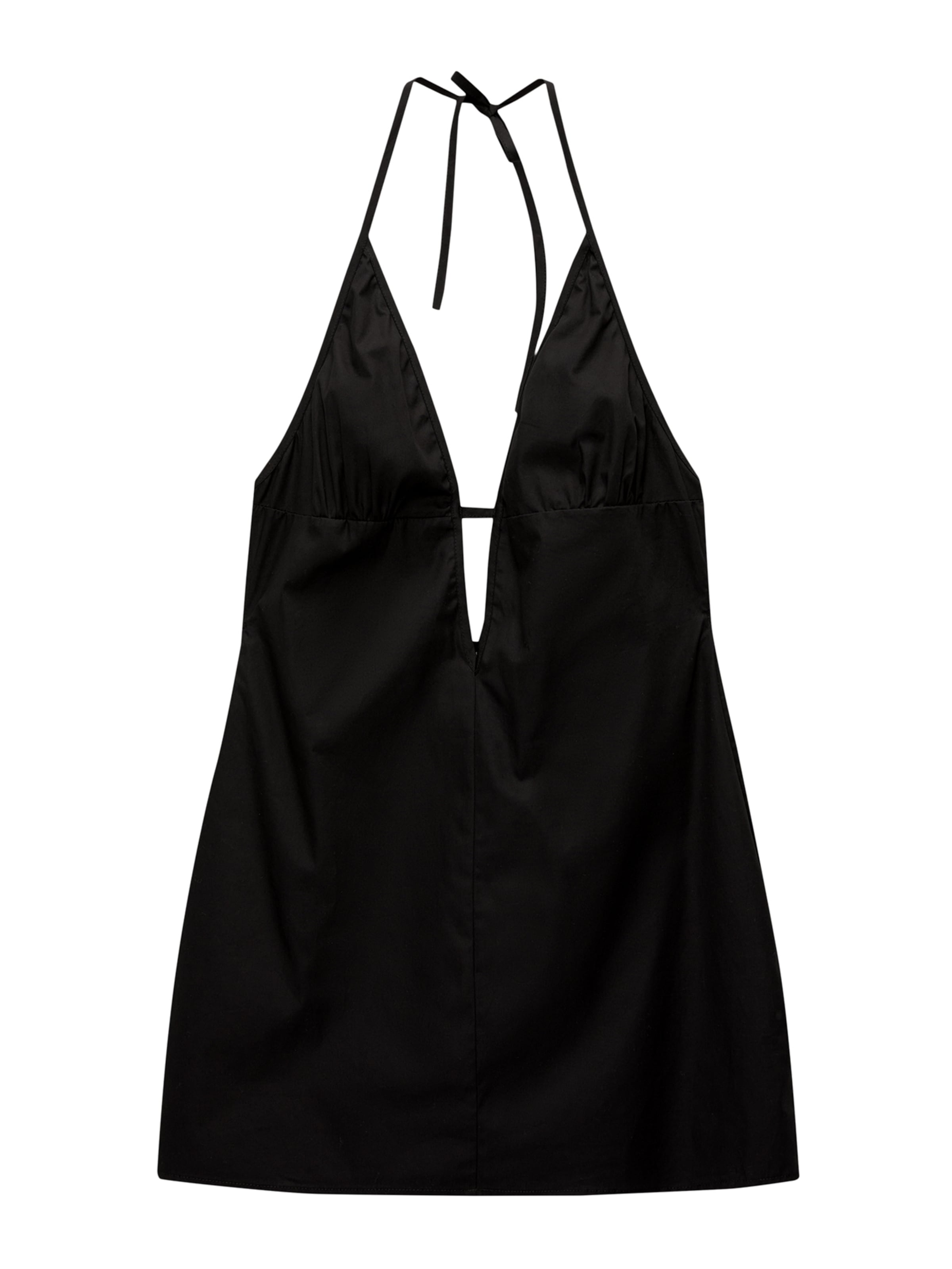 Pull&Bear Kleid in Schwarz: Vorderseite