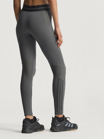 ADIDAS PERFORMANCE - Skinny Pantalón deportivo 'Hyperglam' en gris