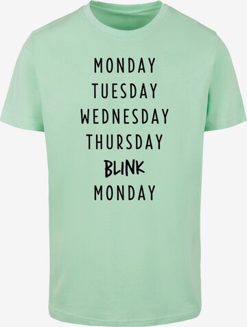 Mister Tee Shirt 'Blink' in Groen: voorkant