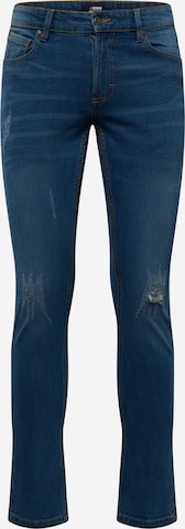 Denim Project Slimfit Jeans i blå: forside