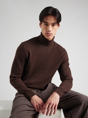 JACK & JONES Trui 'JJEEMIL' in Bruin: voorkant