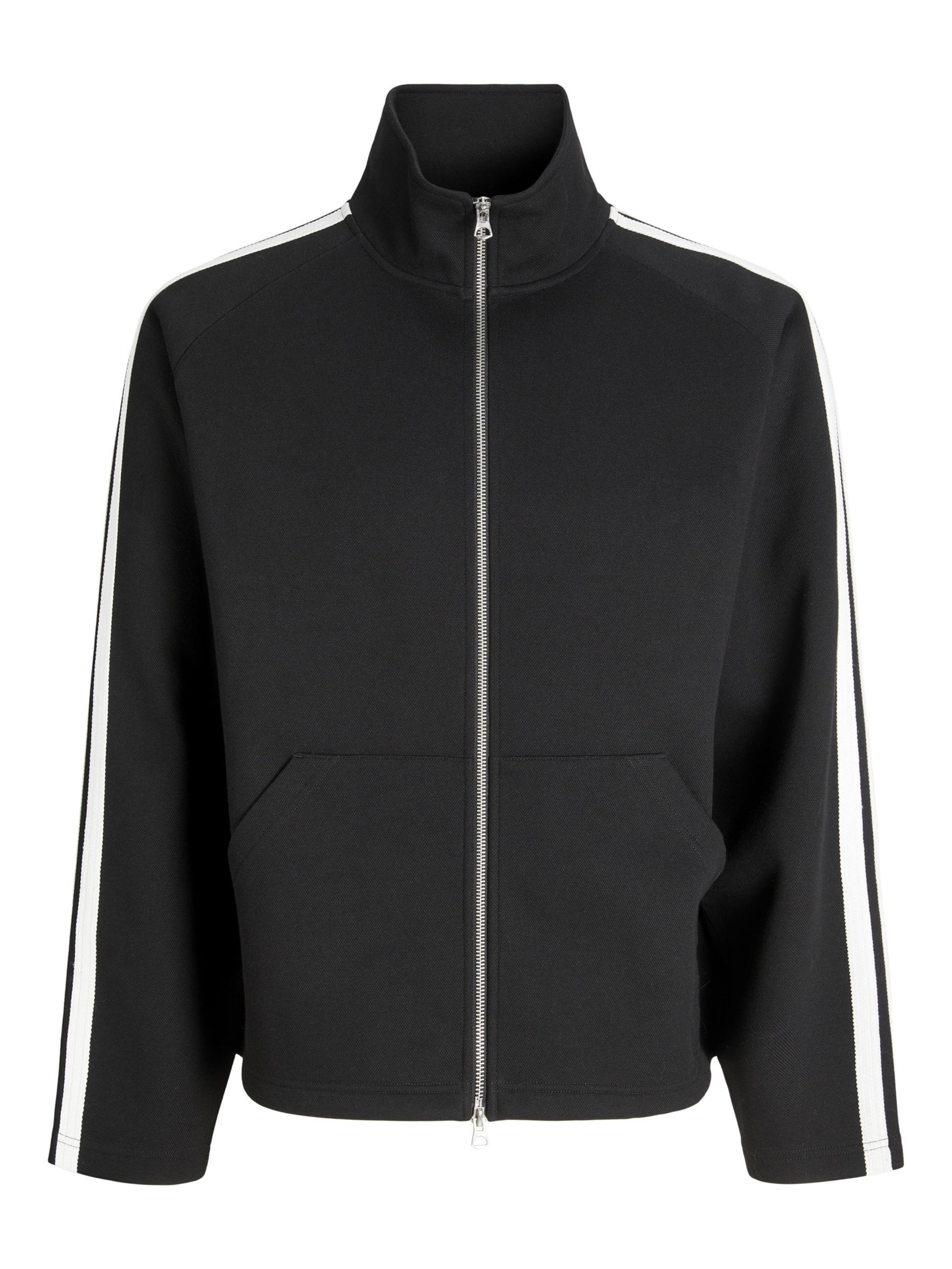 JACK & JONES Sweatjakke i sort: forside