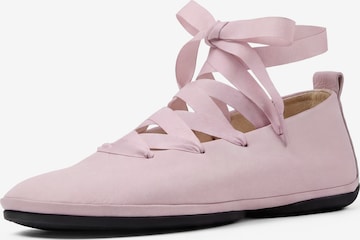 CAMPER Ballet Flats with Strap ' Right Nina ' in Pink: front