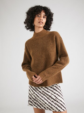 BOSS Sweater 'Fagda' in Brown: front