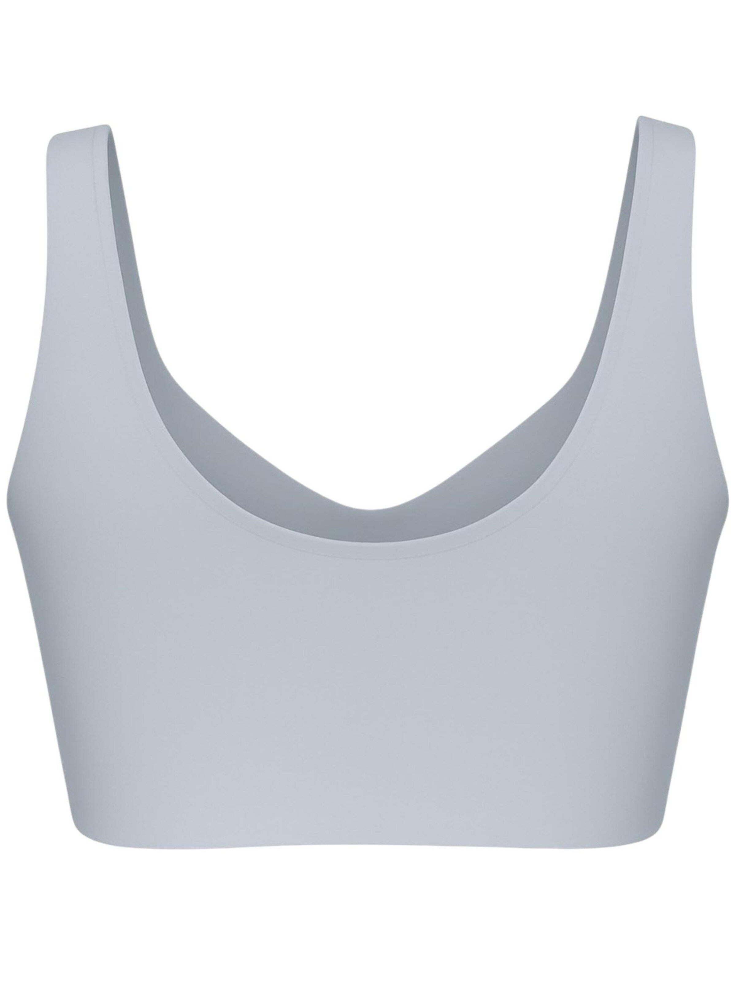 fashionshowcase - Bustier Sujetador deportivo 'FrontEase' en gris