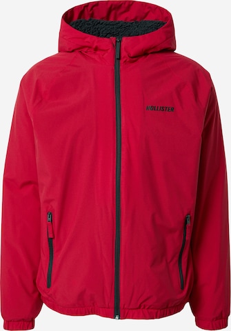 Veste mi-saison HOLLISTER en rouge : devant