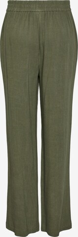PIECES Szeroka nogawka Spodnie 'VINSTY' w kolorze zielony