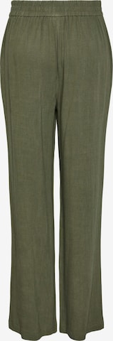 PIECES Wide leg Trousers 'VINSTY' in Green