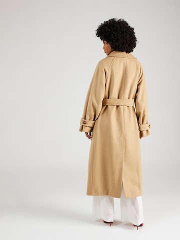 TOPSHOP Between-Seasons Coat in Yellow