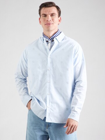 Comfort fit Camicia 'NEYYAN' di NEW ERA in blu: frontale