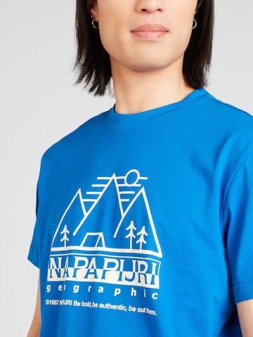 T-Shirt 'FABER' NAPAPIJRI en bleu