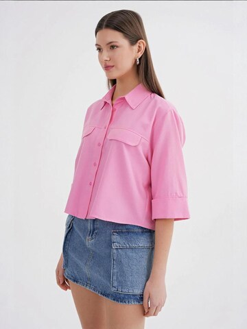 MixRay Bluse in Pink