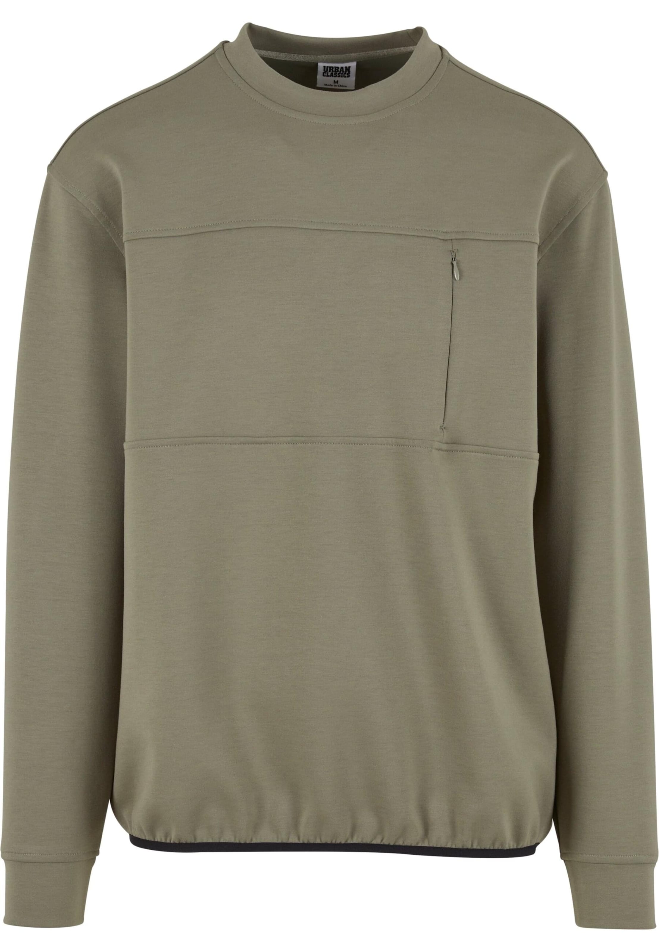 Urban Classics Sweatshirt in Green: front