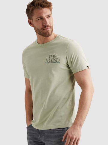 PME Legend T-shirt 'T-shirt in jersey with small artwork' i grön: framsida