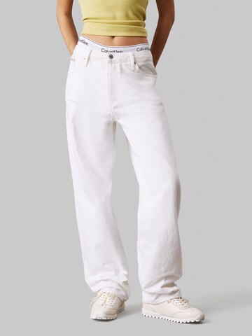 Calvin Klein Jeans Loosefit Jeans i hvid: forside