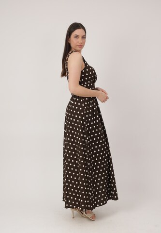 Elara Dress in Brown
