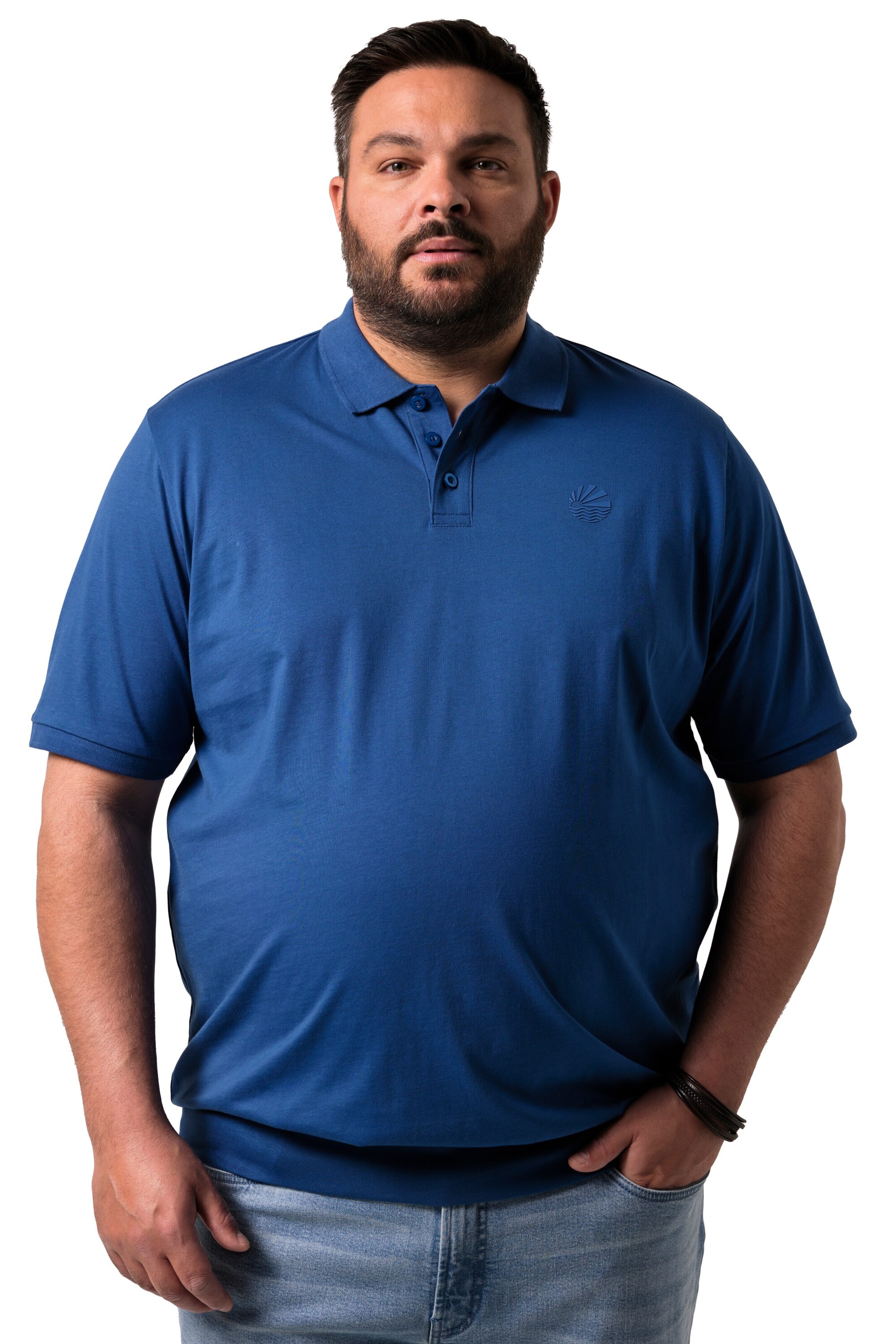 T-Shirt Men Plus en bleu : devant