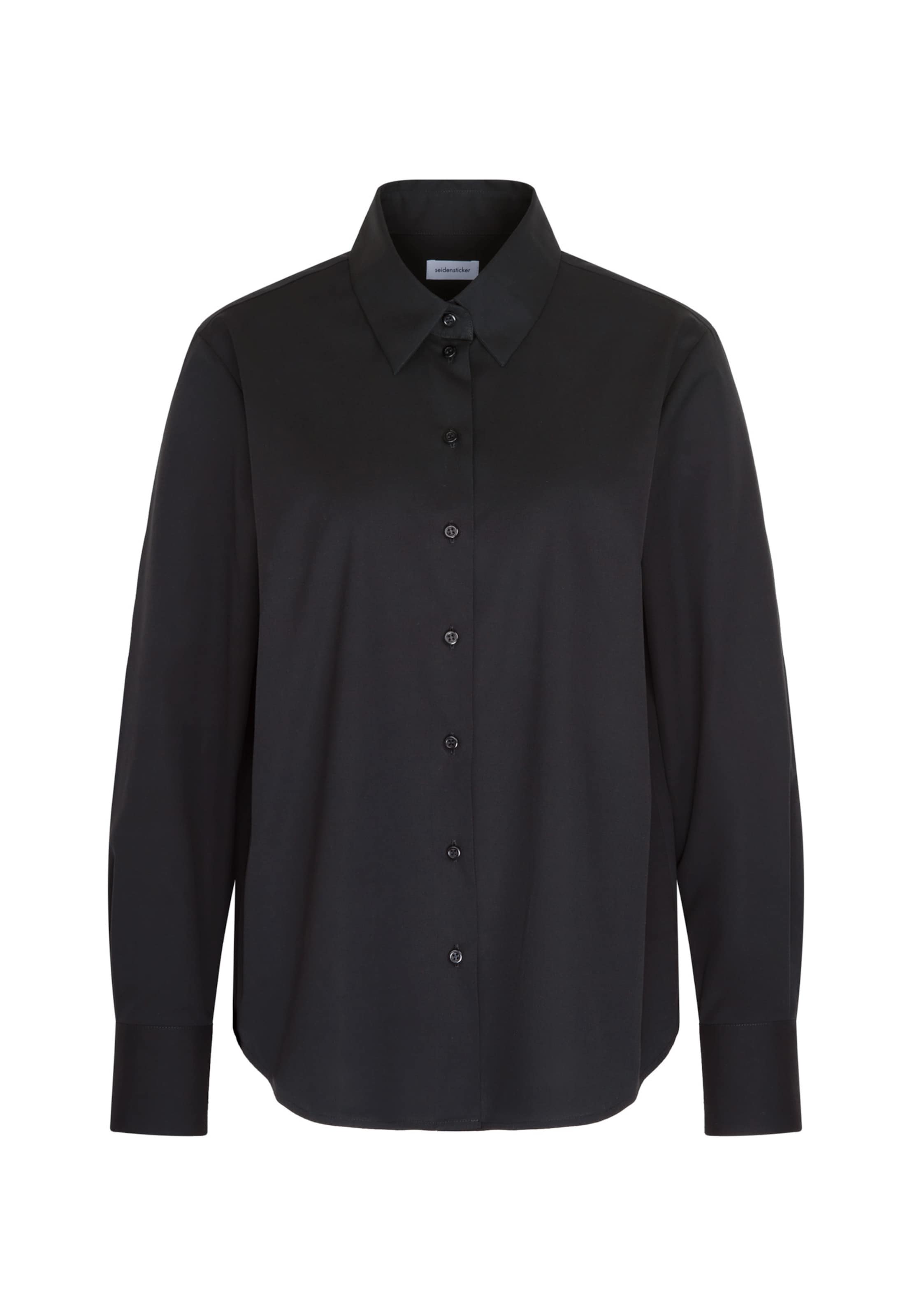 SEIDENSTICKER Blouse in Zwart: voorkant