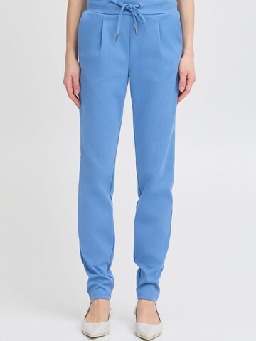 b.young Tapered Bandplooibroek 'Rizetta' in Blauw