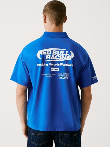 T-Shirt Red Bull Racing x Pepe Jeans en bleu : devant