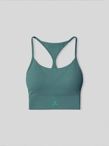 Tommy Life Classic Bra 'TOMMY Damen-Figurbetontes Crop-Active-Top' in Green
