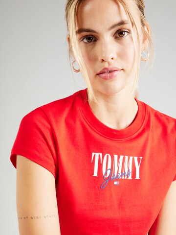 Tommy Jeans T-Shirt in Rot