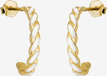 Sofia Milani Ohrringe 'Twisted Enaml' in Gold: Vorderseite