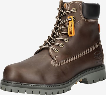Dockers by Gerli Schnürboots in Braun: Vorderseite
