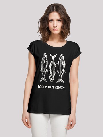F4NT4STIC T-Shirt 'Salty But Sweet Summer' in Schwarz: Vorderseite