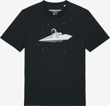 T-Shirt 'Fly me to the moon' Watapparel en noir : devant