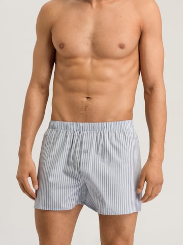 Hanro Boxer shorts ' Fancy Woven ' in Blue: front