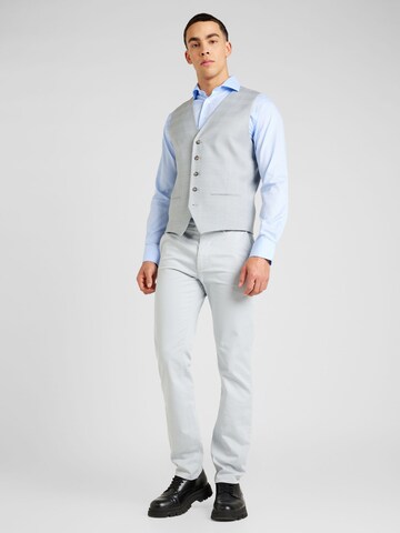 Coupe slim Chemise 'Jackson' Bruun & Stengade en bleu