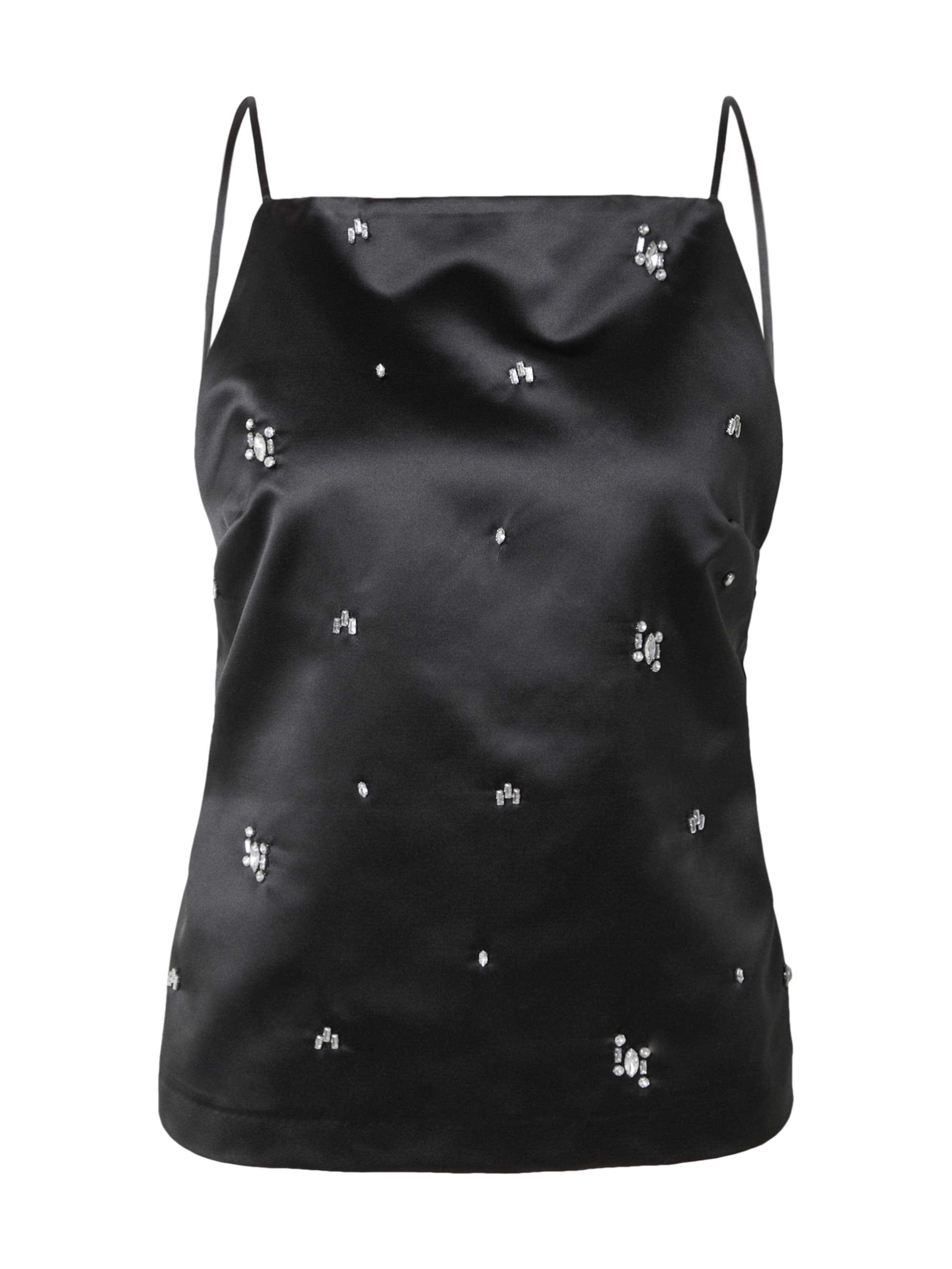 juoda Abercrombie & Fitch Palaidinė be rankovių: priekis