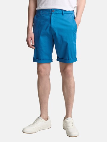 TOM TAILOR Regular Chino trousers in Blue: front