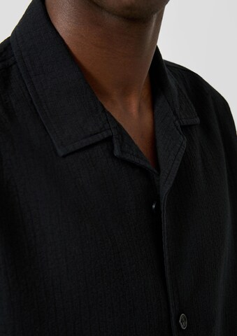 Coupe regular Chemise QS en noir