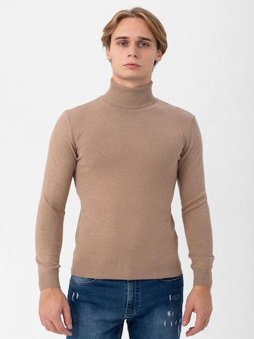 Pull-over Moxx Paris en beige : devant