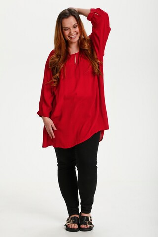 Tunique KAFFE CURVE en rouge
