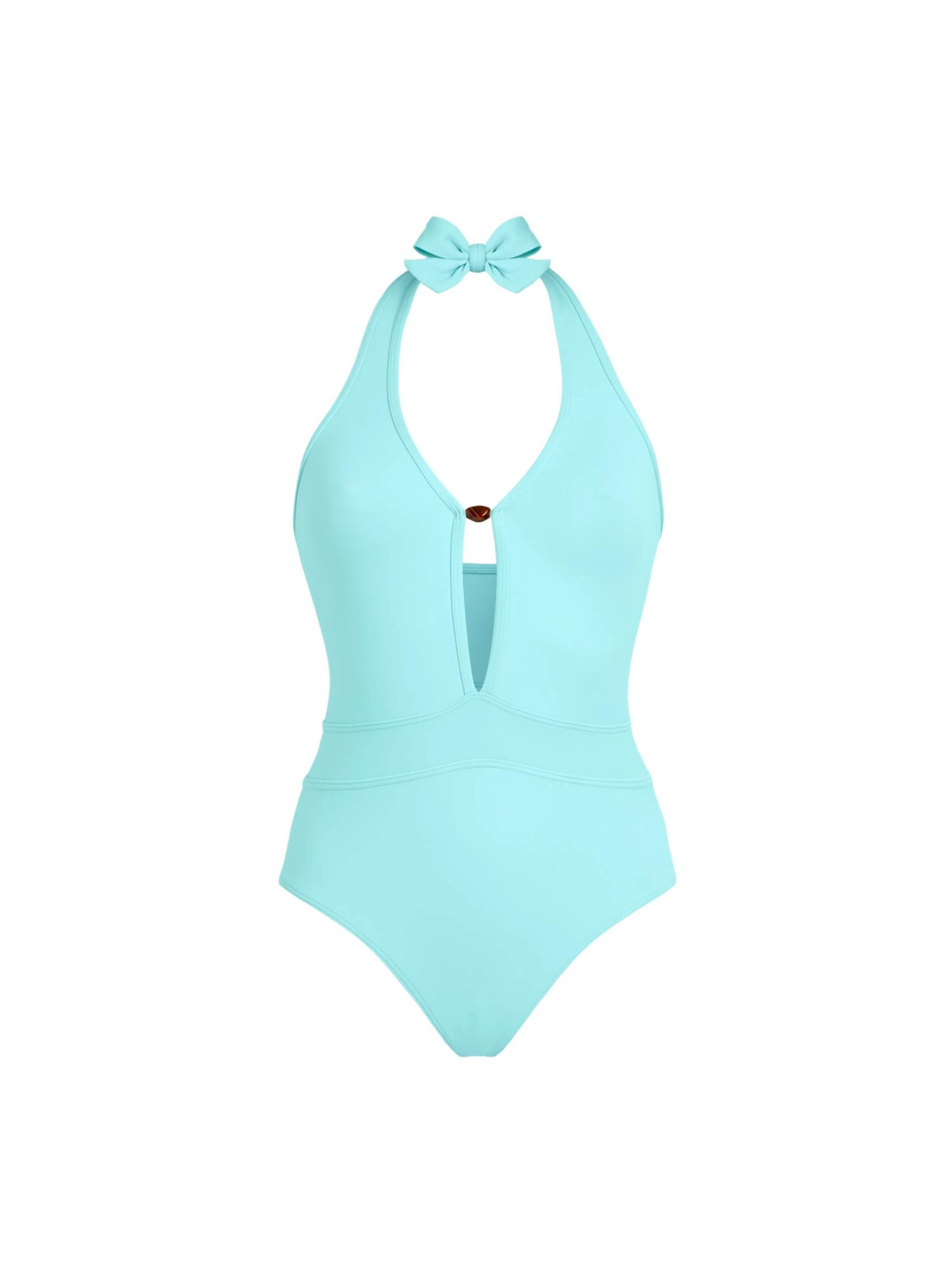 Costume intero di Vilebrequin in blu: frontale