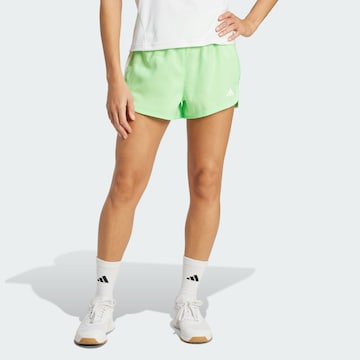ADIDAS PERFORMANCE Loosefit Sportbroek 'Pacer' in Groen: voorkant